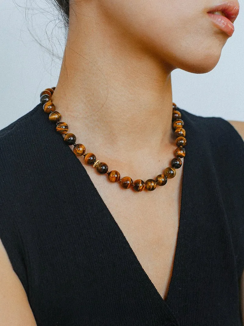10mm Tiger's Eye Stone Beaded Bracelets