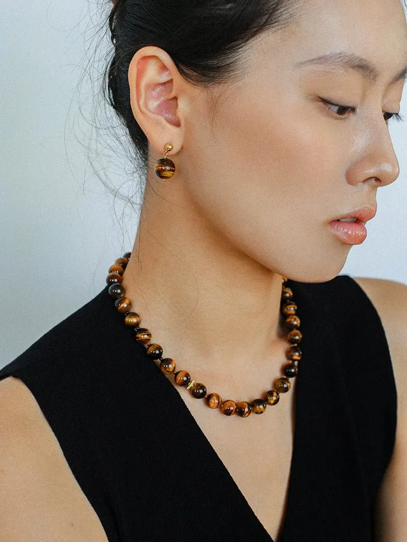 10mm Tiger's Eye Stone Beaded Bracelets