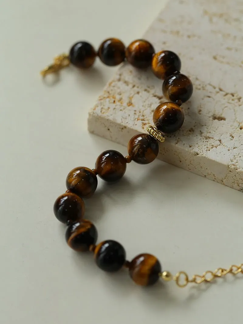 10mm Tiger's Eye Stone Beaded Bracelets