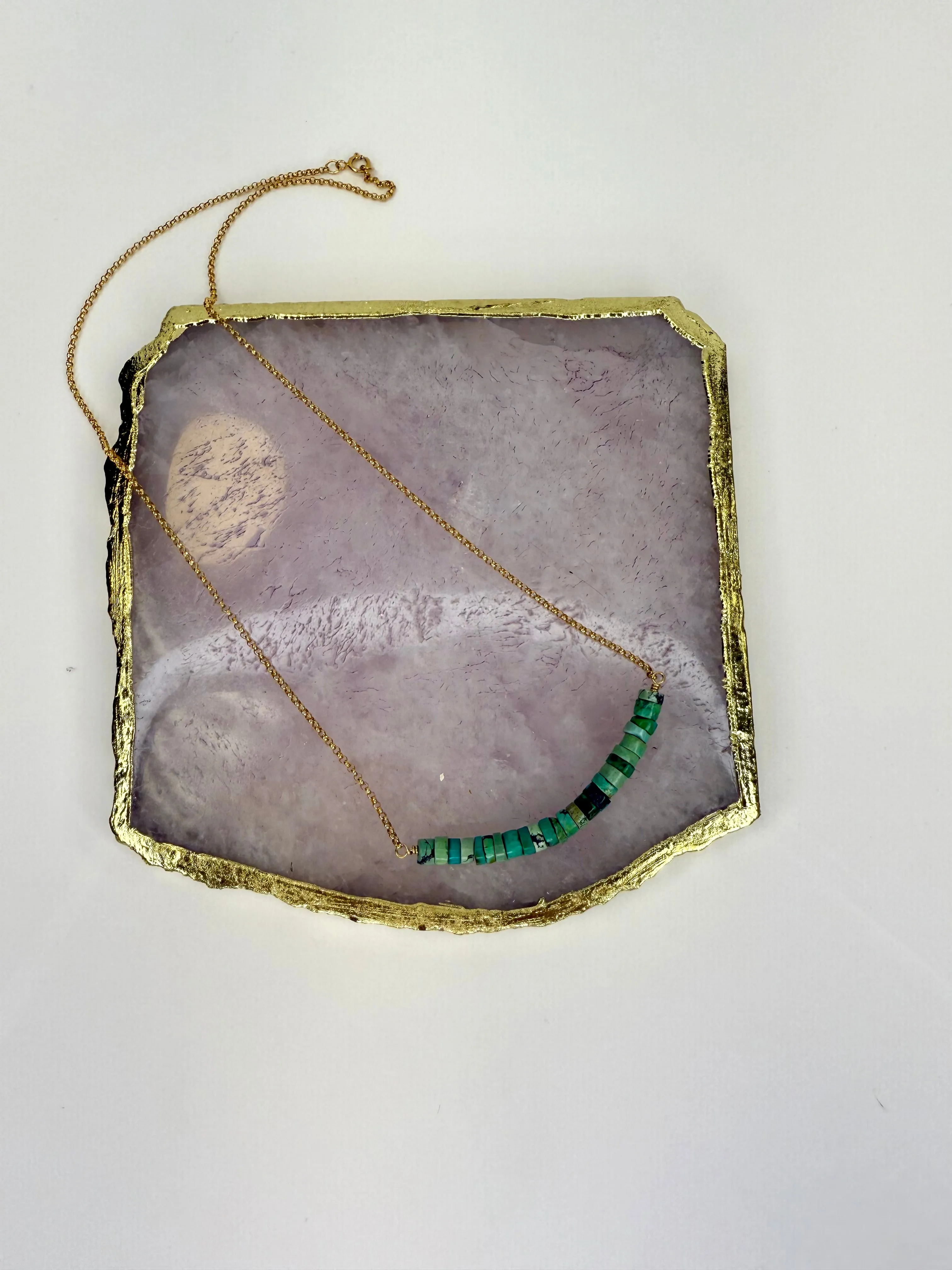 April Martin Beaded Turquoise Necklace