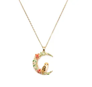 Bill Skinner Owl on the Moon Pendant