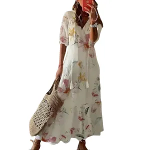 Dianna - Boho Tummy Coverage Dress