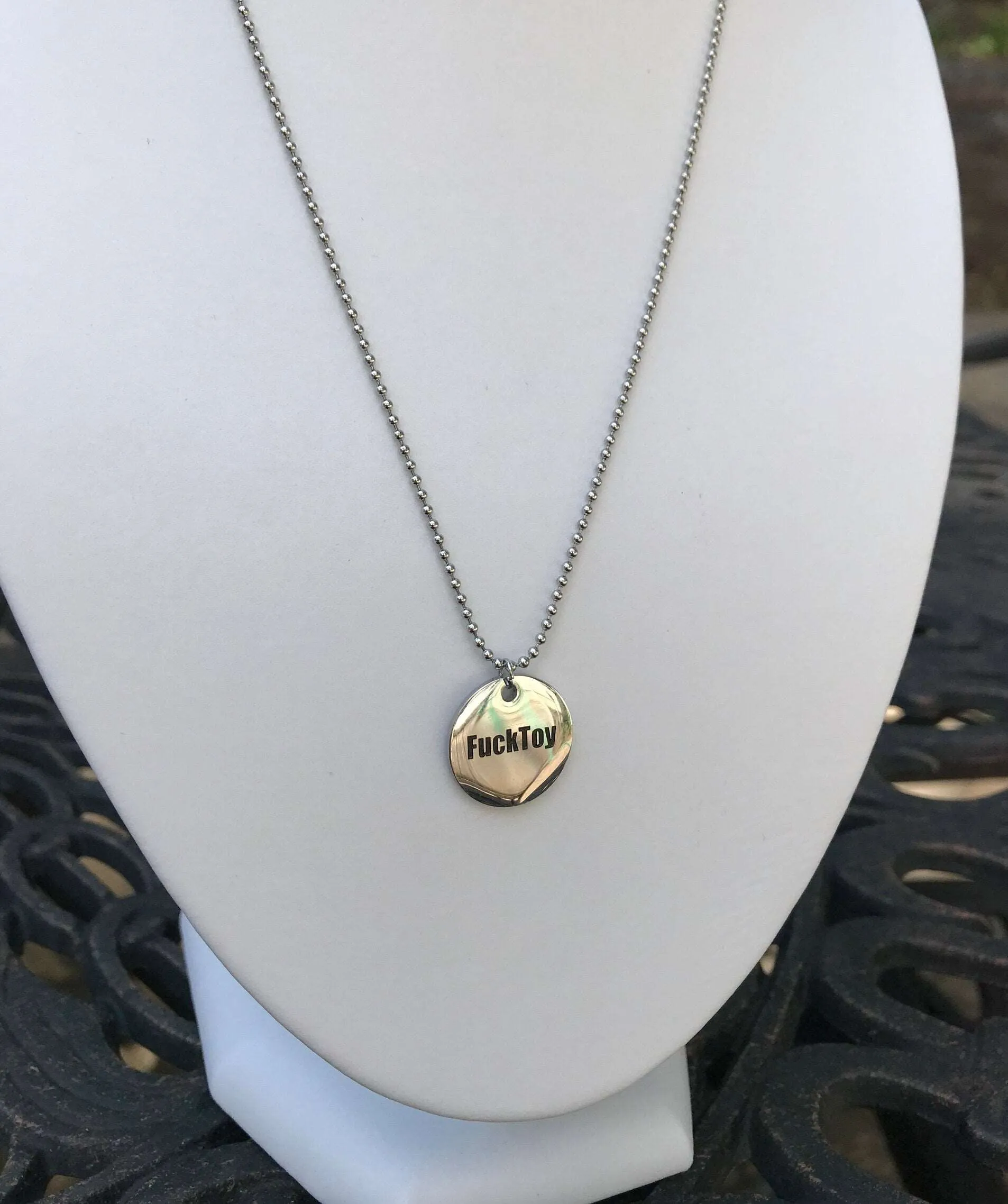 Fuck Toy -   Charm Necklace or Anklet - Stainless Steel