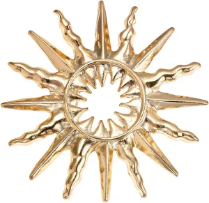 Gold Brooch Vintage Sun Brooch Pin for Women Gold Celestial Brooches Fashion Metal Sun Brooches for Suit Hat Clothing Accessories