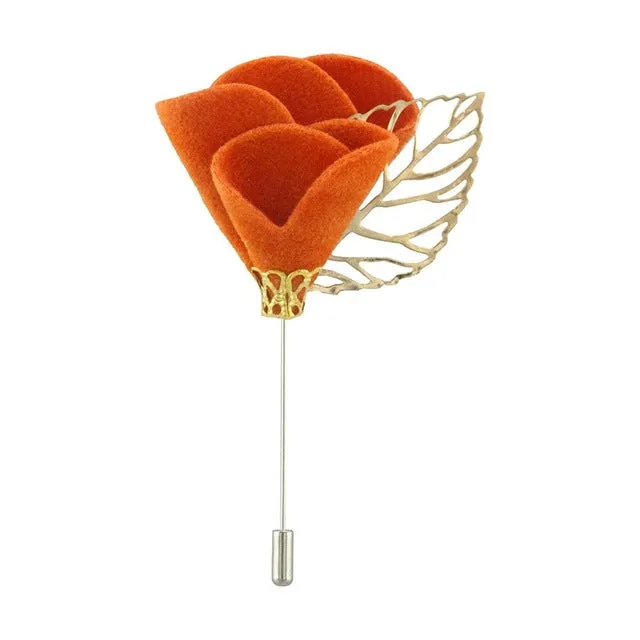 Handmade Men's Flower Lapel Pin