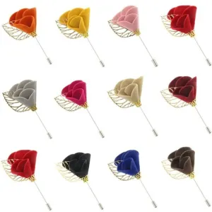 Handmade Men's Flower Lapel Pin