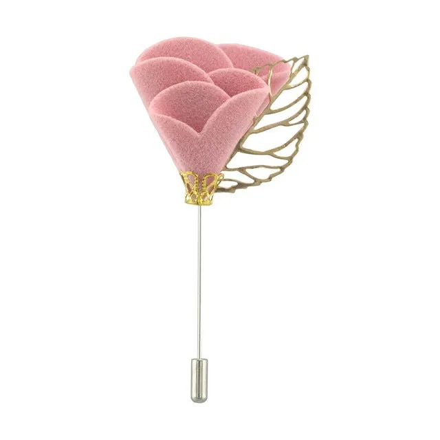 Handmade Men's Flower Lapel Pin