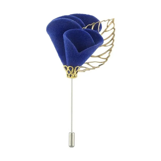 Handmade Men's Flower Lapel Pin