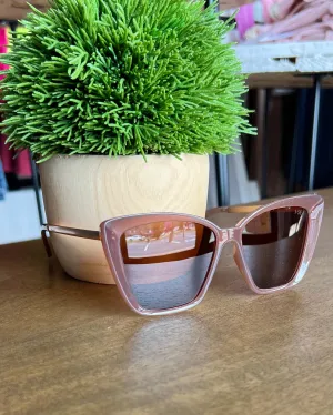I-SEA Aloha Fox Sunglasses in Dusty Rose
