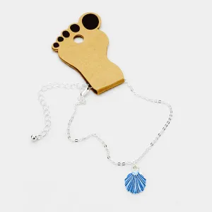 iLLASPARKZ Colored Metal Shell Charm Anklet