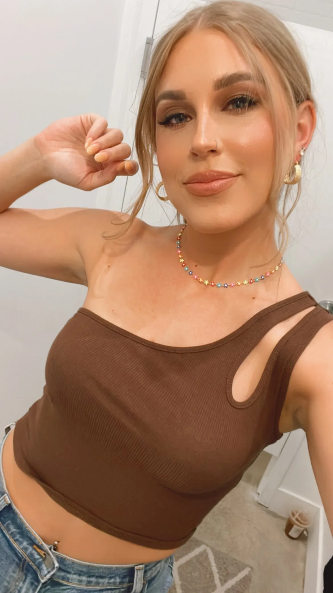 Jacquelyn One Shoulder Tank