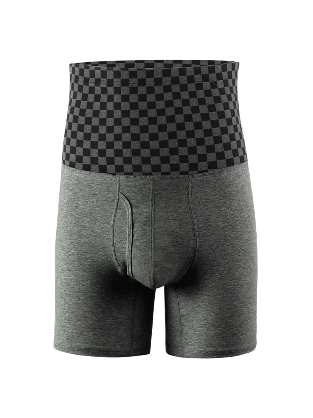 Men's Tummy Control Boxer Briefs With Functional Fly