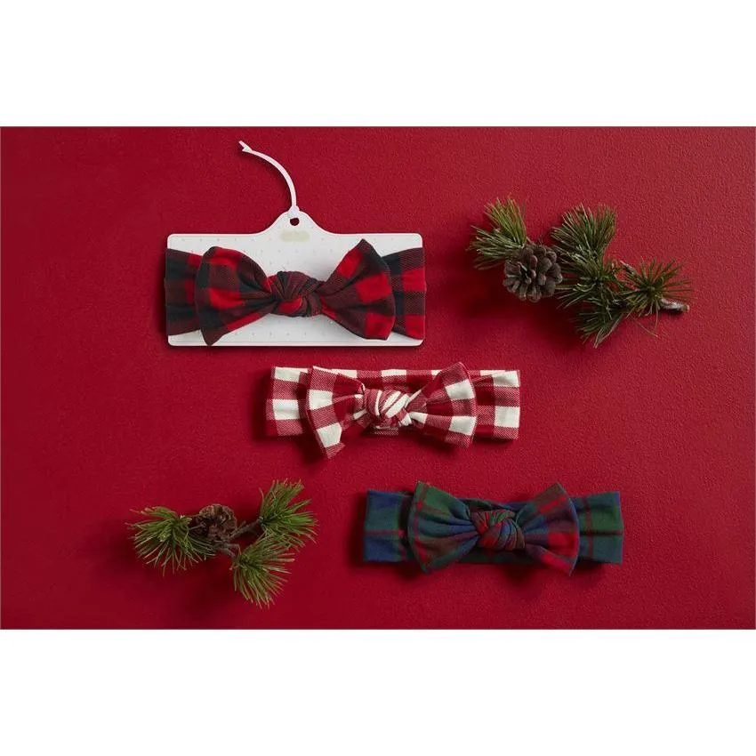 Mud Pie Christmas Jersey Bow Headband
