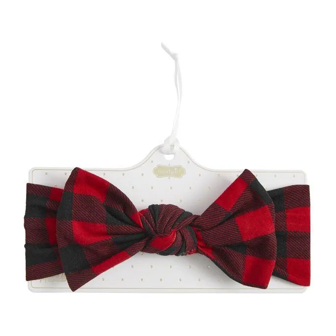 Mud Pie Christmas Jersey Bow Headband