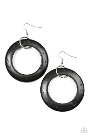 Paparazzi Earring ~ Rockin Moroccan - Black