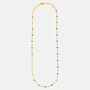 ROMA NARSINGHANI Black Gold Sunglass Chain