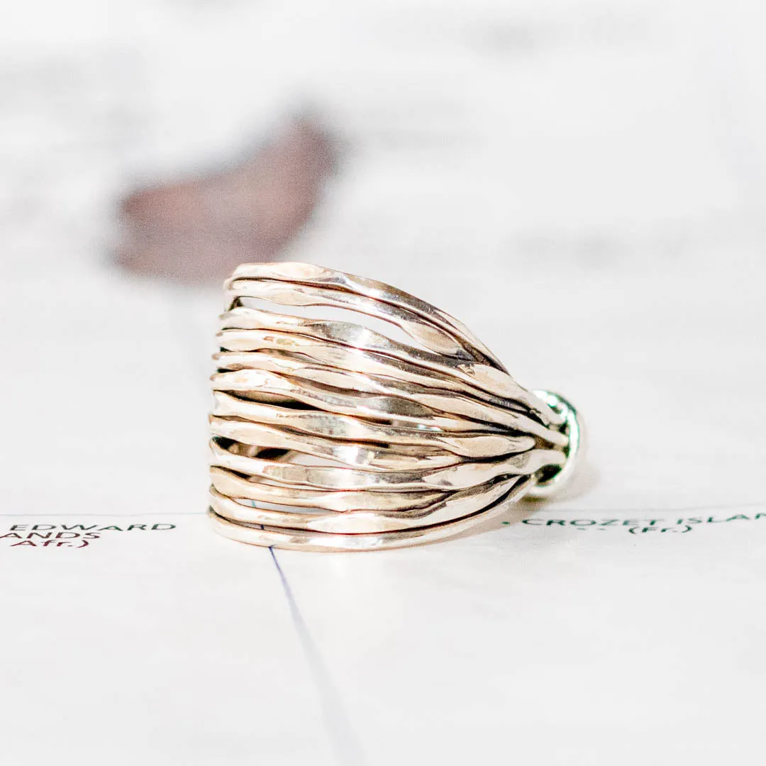 Sterling Silver Bramble Ring - India