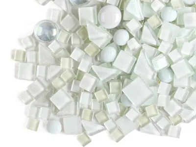 White Crystal Tile Glass Mix